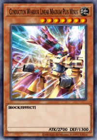 Conduction Warrior Linear Magnum Plus Minus, Yu-Gi-Oh! card, EARTH