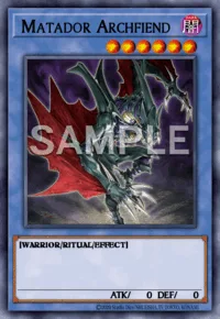Matador Archfiend, Yu-Gi-Oh! card, DARK