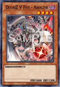 DoomZ V Five - Amalthe, Yu-Gi-Oh! card, DARK
