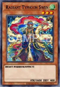 Radiant Typhoon Swen, Yu-Gi-Oh! card, WIND