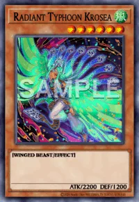 Radiant Typhoon Krosea, Yu-Gi-Oh! card, WIND