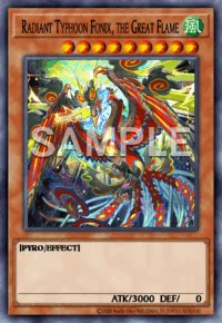 Radiant Typhoon Fonix, the Great Flame, Yu-Gi-Oh! card, WIND
