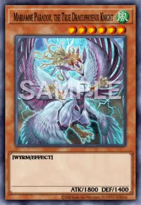 Mariamne Paradox, the True Dracophoenix Knight, Yu-Gi-Oh! card, WIND