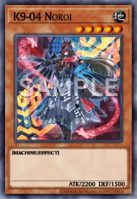 K9-04 Noroi, Yu-Gi-Oh! card, EARTH