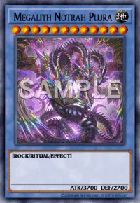 Megalith Notrah Plura, Yu-Gi-Oh! card, EARTH