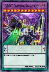 D/D/D/D Dimensional King Arc Crisis, Yu-Gi-Oh! card, DARK