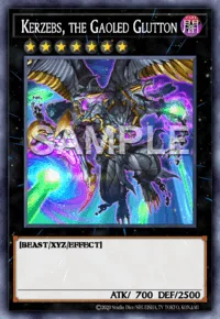 Kerzebs, the Gaoled Glutton, Yu-Gi-Oh! card, DARK