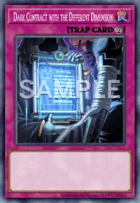 Dark Contract with the Different Dimension, Yu-Gi-Oh! card, TRAP