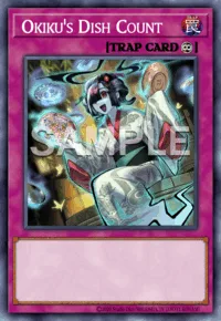 Okiku's Dish Count, Yu-Gi-Oh! card, TRAP