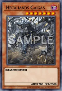 Hecahands Gaigas, Yu-Gi-Oh! card, DARK