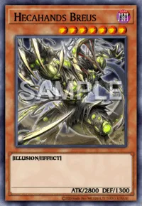 Hecahands Breus, Yu-Gi-Oh! card, DARK