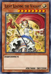 Light Leading the Valiant, Yu-Gi-Oh! card, LIGHT