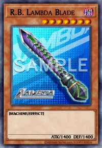 R.B. Lambda Blade, Yu-Gi-Oh! card, DARK