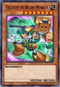 Tellusion the Magna Warrior, Yu-Gi-Oh! card, EARTH