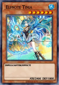 Elfnote Tinia, Yu-Gi-Oh! card, WATER