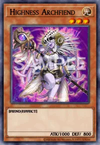 Highness Archfiend, Yu-Gi-Oh! card, LIGHT