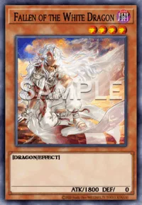 Fallen of the White Dragon, Yu-Gi-Oh! card, DARK