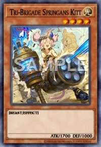 Tri-Brigade Springans Kitt, Yu-Gi-Oh! card, LIGHT