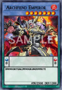 Archfiend Emperor, Yu-Gi-Oh! card, FIRE