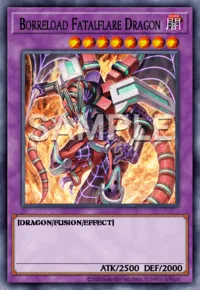 Borreload Fatalflare Dragon, Yu-Gi-Oh! card, DARK