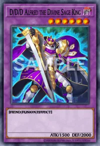 D/D/D Alfred the Divine Sage King, Yu-Gi-Oh! card, DARK