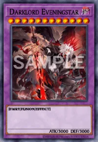 Darklord Eveningstar, Yu-Gi-Oh! card, DARK
