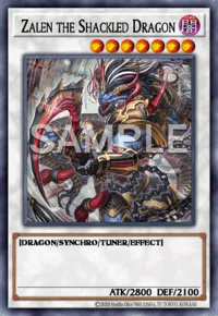 Zalen the Shackled Dragon, Yu-Gi-Oh! card, DARK