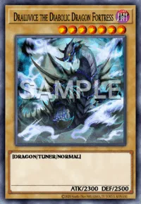 Draluvice the Diabolic Dragon Fortress, Yu-Gi-Oh! card, DARK