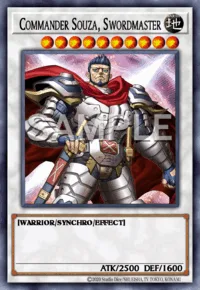Commander Souza, Swordmaster, Yu-Gi-Oh! card, EARTH