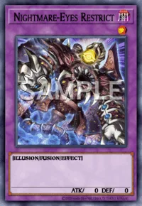 Nightmare-Eyes Restrict, Yu-Gi-Oh! card, DARK