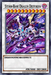 Storm-Bane Dragon Destorbim, Yu-Gi-Oh! card, DARK