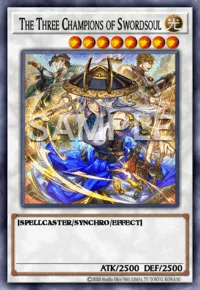 The Three Champions of Swordsoul, Yu-Gi-Oh! card, LIGHT