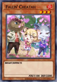 Fallin' Cheatah, Yu-Gi-Oh! card, FIRE