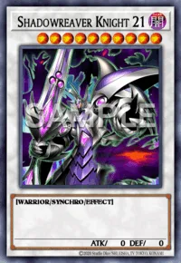 Shadowreaver Knight 21, Yu-Gi-Oh! card, DARK