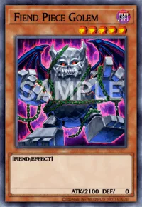 Fiend Piece Golem, Yu-Gi-Oh! card, DARK