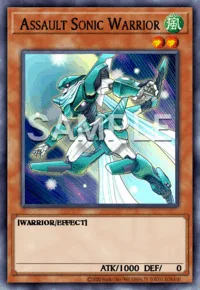 Assault Sonic Warrior, Yu-Gi-Oh! card, WIND