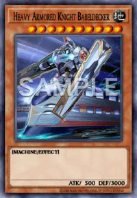 Heavy Armored Knight Babeldecker, Yu-Gi-Oh! card, EARTH