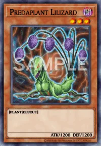 Predaplant Lilizard, Yu-Gi-Oh! card, DARK