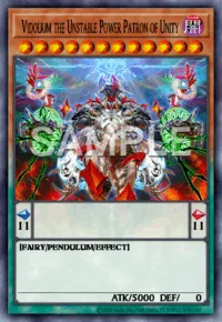 Vidolium the Unstable Power Patron of Unity, Yu-Gi-Oh! card, DARK