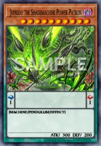Jupredo the Shademachine Power Patron, Yu-Gi-Oh! card, DARK