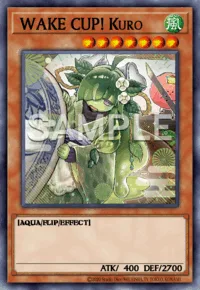 WAKE CUP! Kuro, Yu-Gi-Oh! card, WIND
