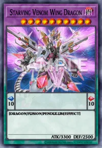 Starving Venom Wing Dragon, Yu-Gi-Oh! card, DARK
