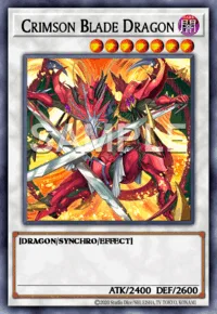 Crimson Blade Dragon, Yu-Gi-Oh! card, DARK