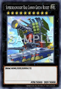 Superdreadnought Rail Cannon Gustav Rocket, Yu-Gi-Oh! card, EARTH