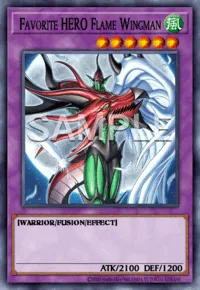 Favorite HERO Flame Wingman, Yu-Gi-Oh! card, WIND