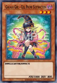 Gagaga Girl - Cell Phone Subtraction, Yu-Gi-Oh! card, DARK