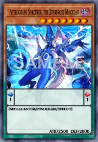 Astrograph Sorcerer, the Starfrost Magician, Yu-Gi-Oh! card, DARK
