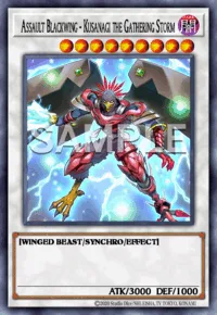 Assault Blackwing - Kusanagi the Gathering Storm, Yu-Gi-Oh! card, DARK