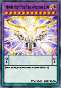 Master Spirit Tech Force - Pendulum Ruler, Yu-Gi-Oh! card, LIGHT