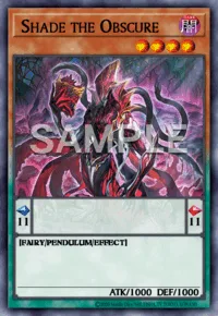 Shade the Obscure, Yu-Gi-Oh! card, DARK